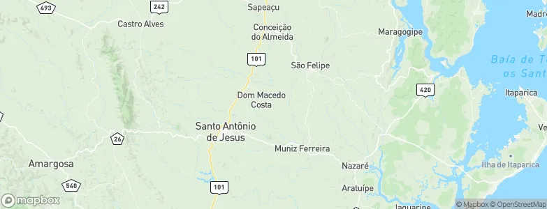 Jaguaripe, Brazil Map