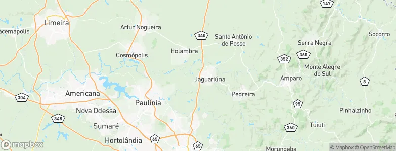 Jaguariúna, Brazil Map