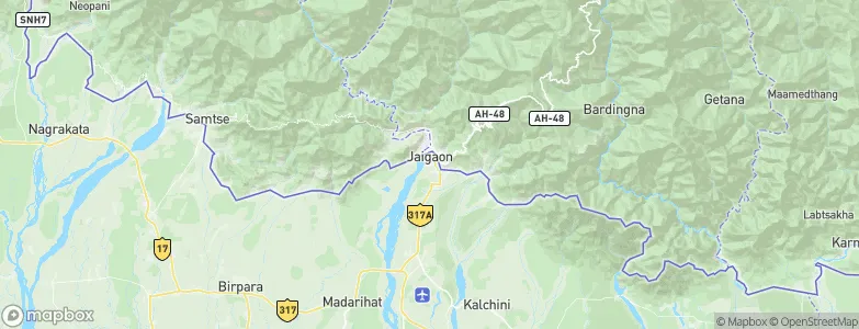 Jaigaon, India Map
