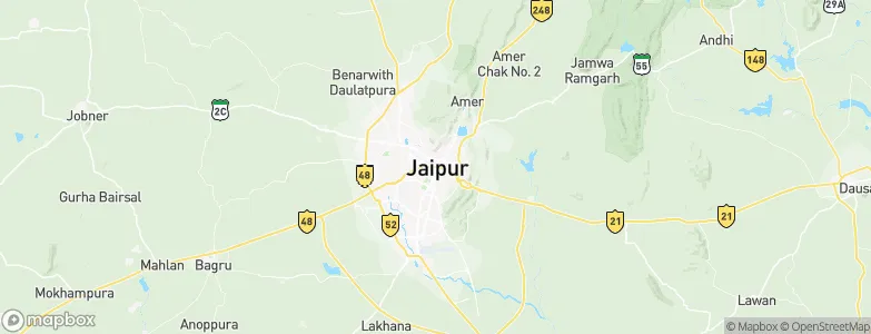 Jaipur, India Map