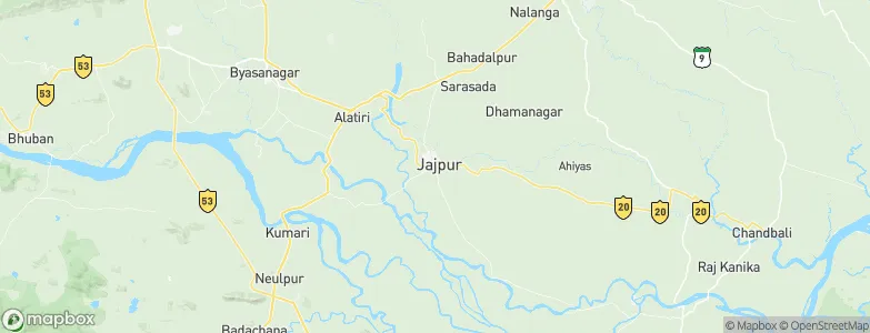 Jājpur, India Map