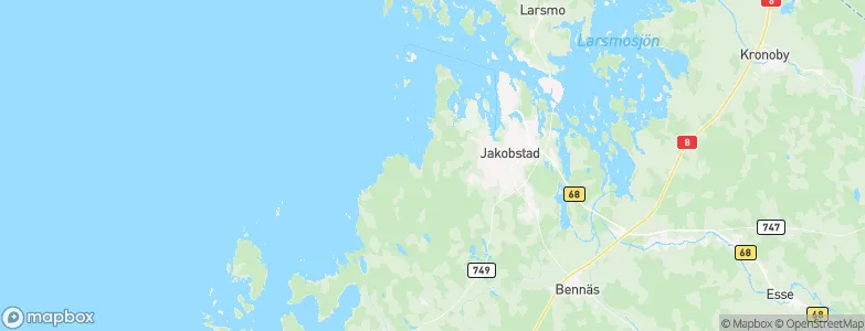 Jakobstad, Finland Map