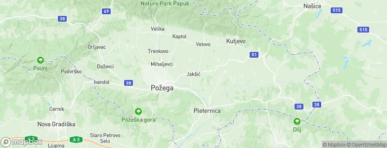 Jakšić, Croatia Map
