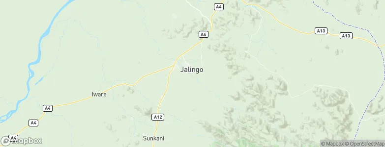 Jalingo, Nigeria Map