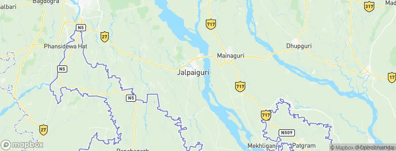 Jalpāiguri, India Map