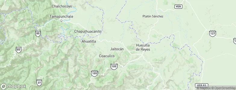 Jaltocan, Mexico Map