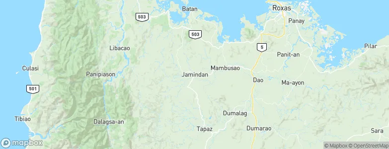 Jamindan, Philippines Map