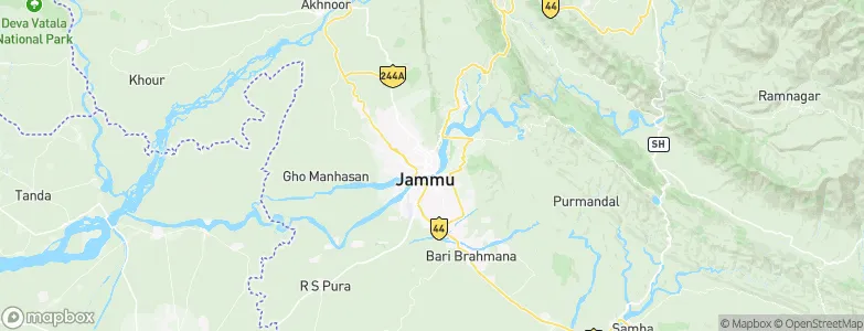 Jammu, India Map