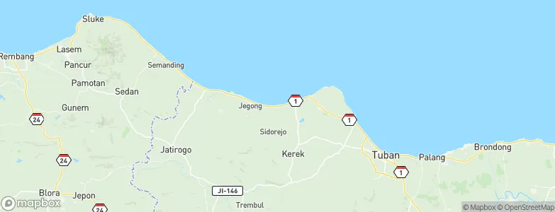 Jamong, Indonesia Map
