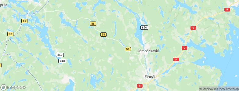 Jämsä, Finland Map