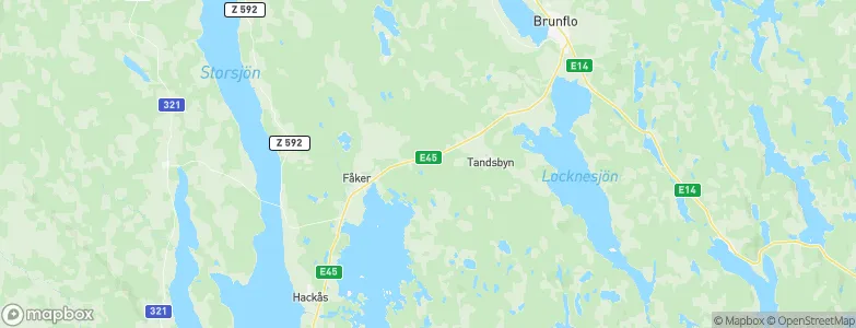 Jämtland County, Sweden Map