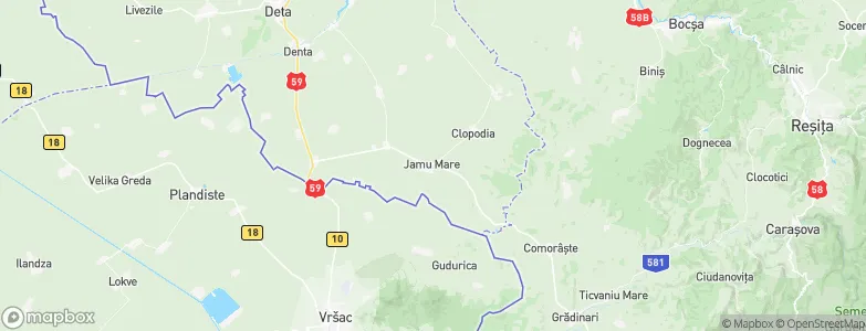 Jamu Mare, Romania Map