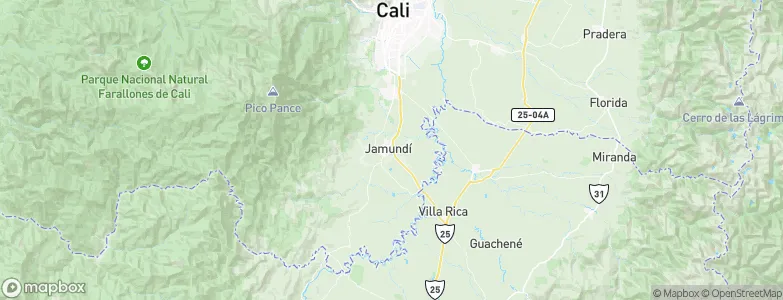 Jamundí, Colombia Map