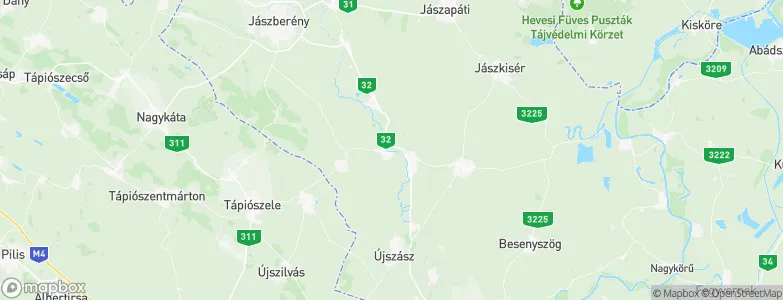 Jánoshida, Hungary Map
