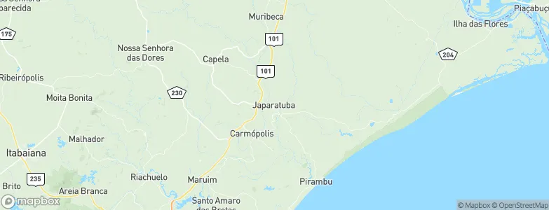 Japaratuba, Brazil Map
