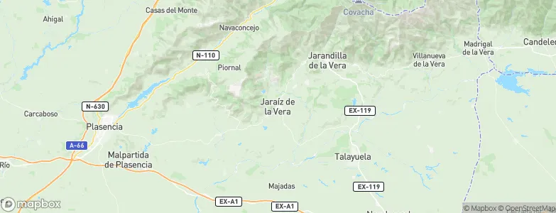 Jaraíz de la Vera, Spain Map