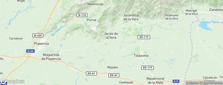Jaraíz de la Vera, Spain Map