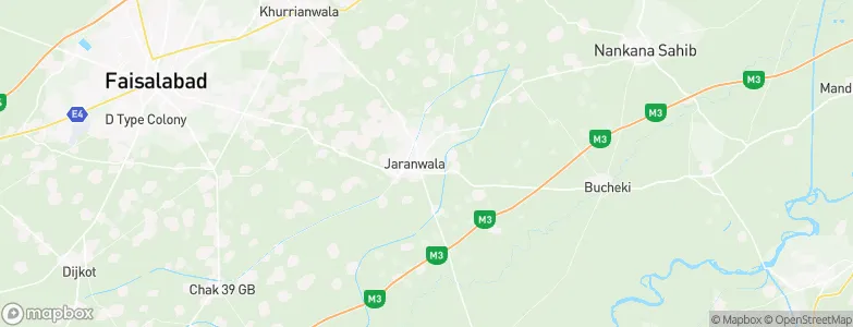Jaranwala, Pakistan Map
