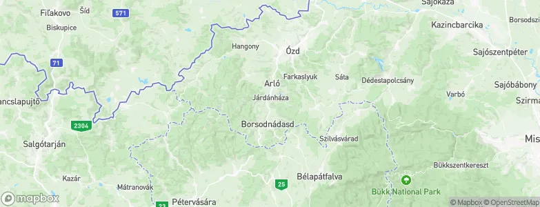 Járdánháza, Hungary Map