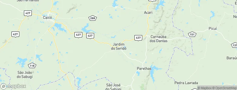 Jardim do Seridó, Brazil Map