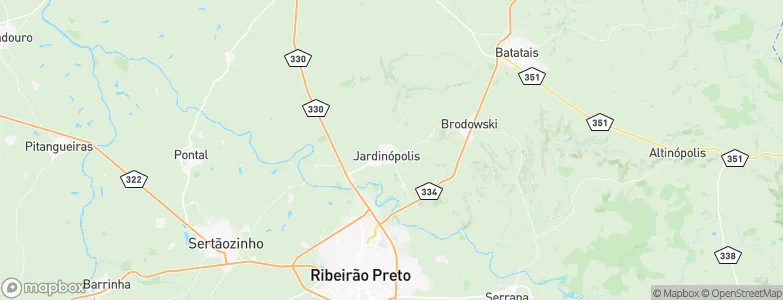 Jardinópolis, Brazil Map