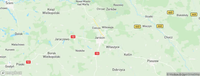 Jarocin, Poland Map