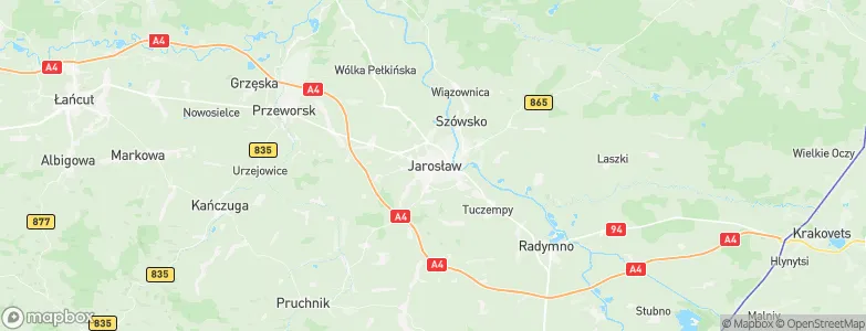 Jarosław, Poland Map