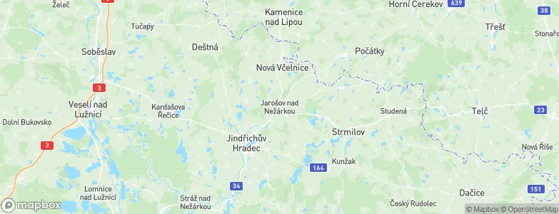 Jarošov nad Nežárkou, Czechia Map
