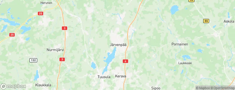 Järvenpää, Finland Map