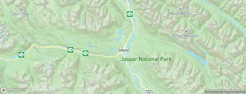 Jasper, Canada Map