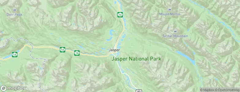 Jasper Park Lodge, Canada Map