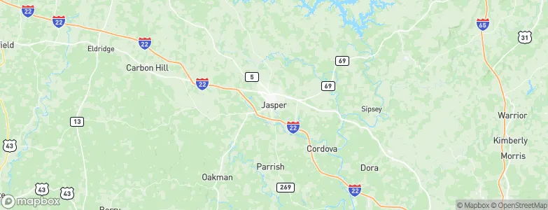 Jasper, United States Map