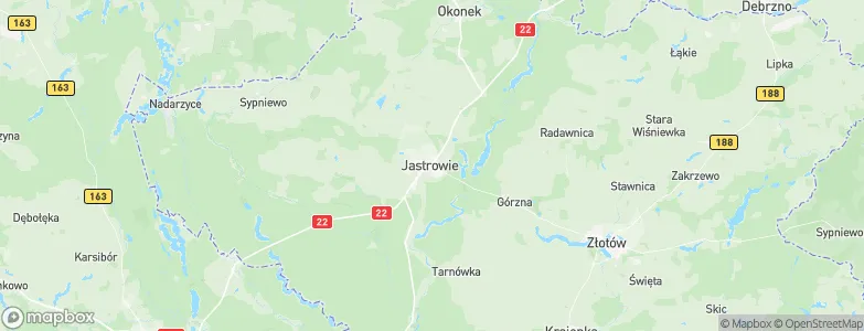 Jastrowie, Poland Map