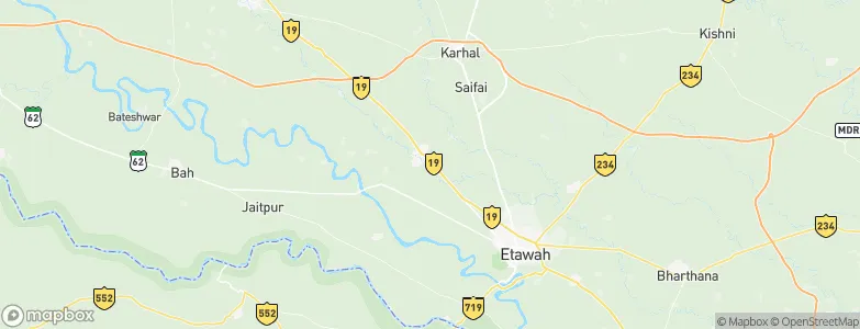 Jaswantnagar, India Map