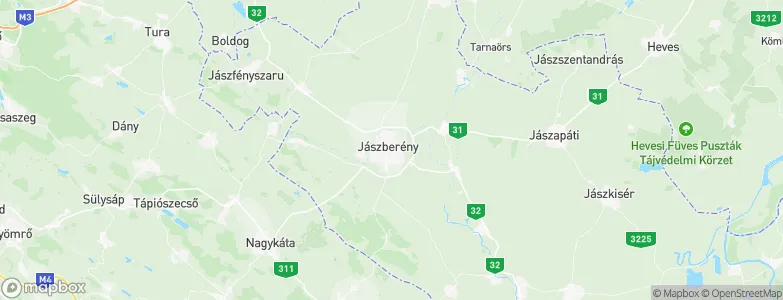 Jászberény, Hungary Map
