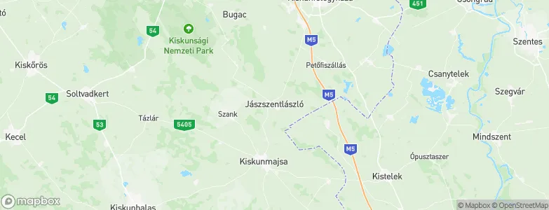 Jászszentlászló, Hungary Map