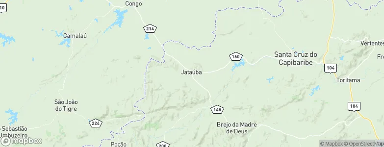 Jataúba, Brazil Map