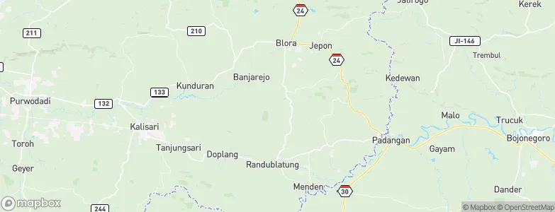 Jatiklampok, Indonesia Map