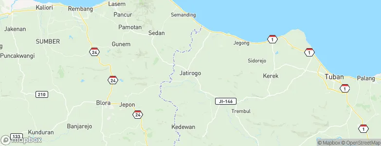 Jatirogo, Indonesia Map