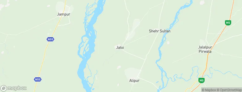 Jatoi Shimali, Pakistan Map