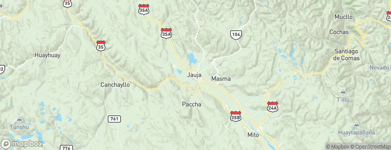 Jauja, Peru Map
