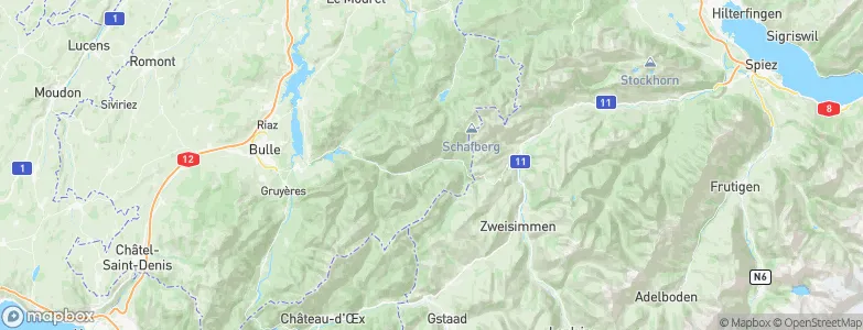 Jaun, Switzerland Map