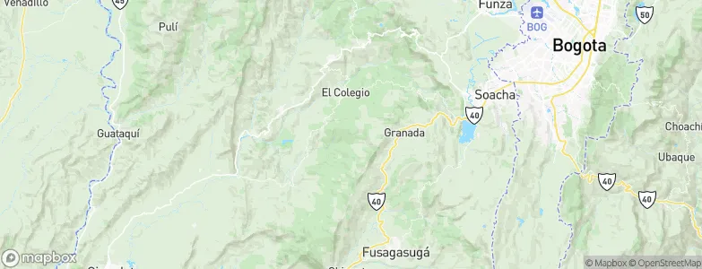 Java, Colombia Map
