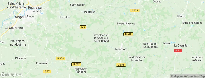 Javerlhac-et-la-Chapelle-Saint-Robert, France Map