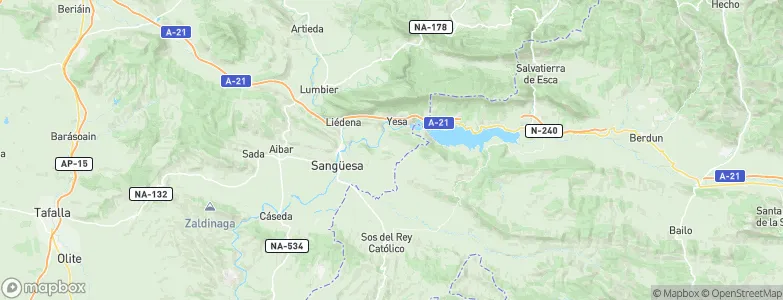 Javier, Spain Map