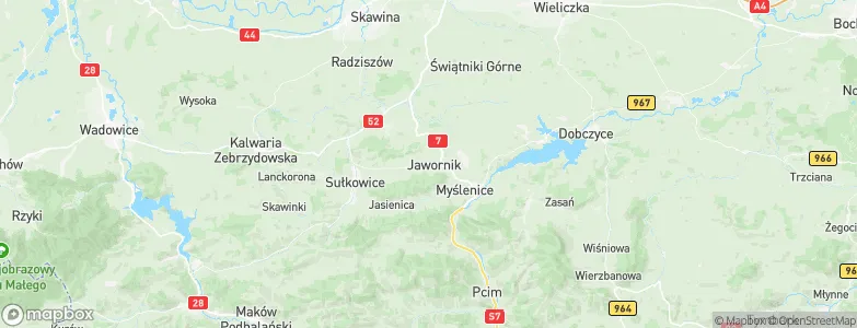 Jawornik, Poland Map