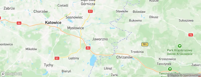Jaworzno, Poland Map