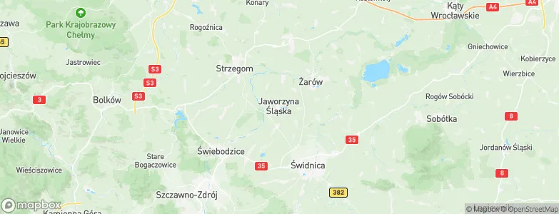 Jaworzyna Śląska, Poland Map