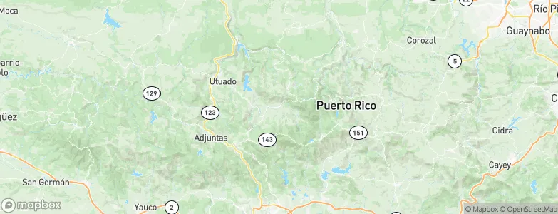 Jayuya, Puerto Rico Map