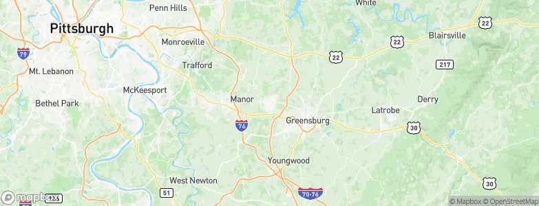 Jeannette, United States Map
